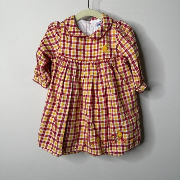 Absorba Red/Yellow Mon Petit Chickadee Dress Girls 18 Months - Picture 1 of 6